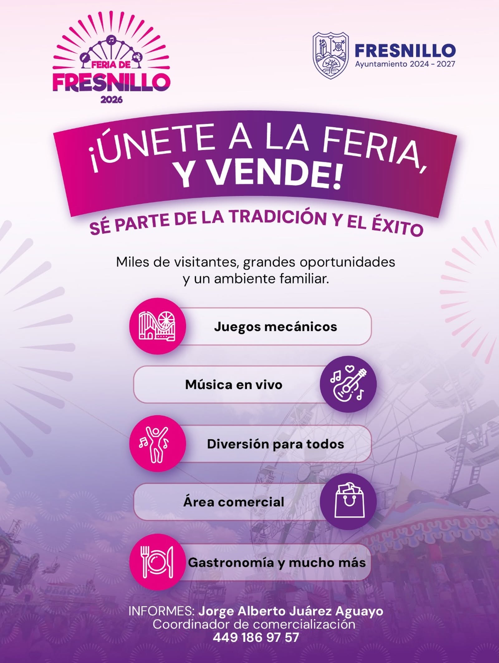 vender en la feria fresnillo 2026